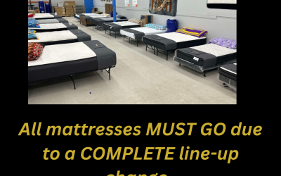 Due to a COMPLETE line-up change…ALL MATTRESSES MUST GO….NOW!!! Up to 77% off