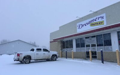 Even snow doesn’t keep BoxDrop Dreamers Outlet customers from buying new furniture and mattresses
