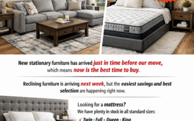 New Furniture and New Mattresses! Moving Soon!!!